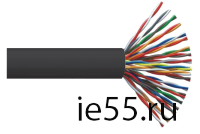 ITK Витая пара F/UTP кат.5E 100х2х24AWG LDPE черный (305м)