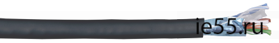 ITK Витая пара F/UTP кат.6 4x2х23AWG LSZH черный (305м)