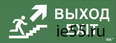 Самоклеющая этик. "Выход/лест. вверх/фигура" ДПА IP20/54 IEK