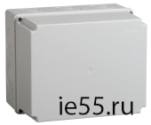 Коробка КМ41274 распаячная для о/п 240х195х165 мм IP55 (RAL7035, кабельные вводы 5 шт)