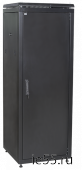 ITK Шкаф сетевой 19" LINEA N 28U 600х600 мм металлическая передняя дверь черный