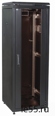 ITK Шкаф сетевой 19" LINEA N 33U 600х1000 мм стеклянная передняя дверь черный