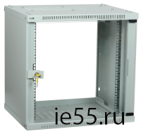 ITK Шкаф LINEA WE 6U 600x450мм дверь стекло серый