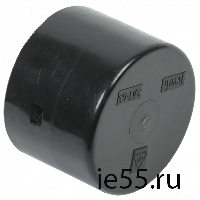 Заглушка для двустенной трубы d63