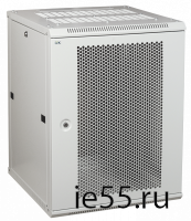 ITK Шкаф LINEA W 15U 600x600 мм дверь перфорированная, RAL7035