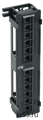 ITK Настенная патч-панель кат.5Е UTP, 12 портов (IDC Dual)