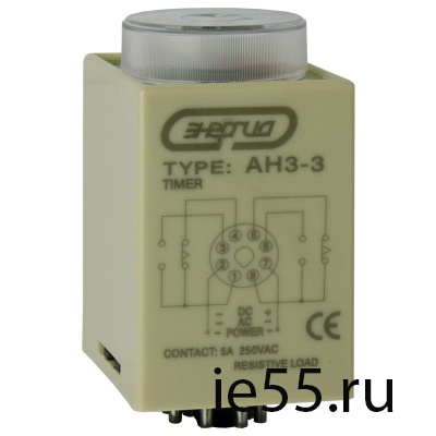 Pеле времени 220V AH3-3  (0 - 60 min) AC ЭНЕРГИЯ