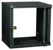 ITK Шкаф LINEA WE 12U 600x450мм дверь стекло черный
