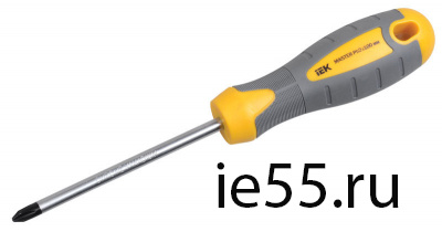 Отвертка крестовая Master Ph2х150мм IEK