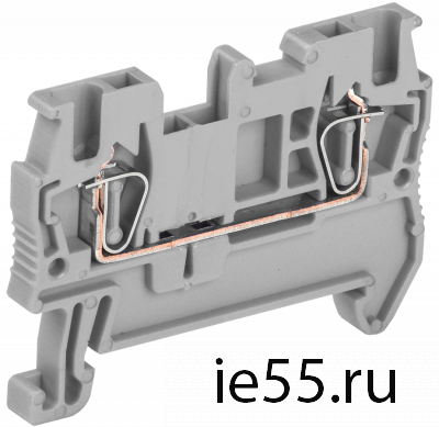 Клемма пружинная КПИ 2в-1,5 17,5А серый IEK
