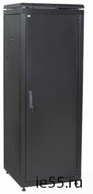 ITK Шкаф сетевой 19" LINEA N 33U 600х1000 мм металлическая передняя дверь черный