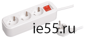 Удлинитель У03В 3 места 2Р+РЕ/3.0 метра 3х1мм2 16А/250В CLASSIC IEK