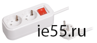 Удлинитель У02В 2 места 2Р+РЕ/1.5 метра 3х1мм2 16А/250В CLASSIC IEK