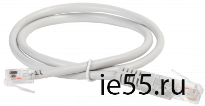ITK Коммутац. шнур (патч-корд), RJ45-RJ12, 0,5м, серый