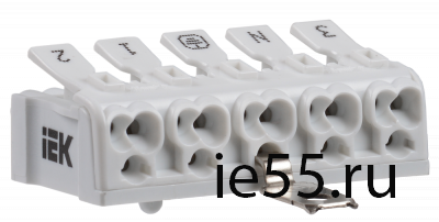 Клемма пружинная соединительная КСПнз5-3L+N+PE IEK