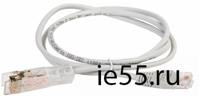 ITK Патч-корд 110-RJ45 2 пары, кат.5Е, 1м, серый