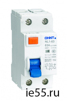 Устройство защитного отключения(УЗО) NL1-63 6kA 2P 40A 100mA тип AC (DB) (CHINT)