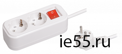 Удлинитель У02В 2 места 2Р+РЕ/3.0 метра 3х1мм2 16А/250В CLASSIC IEK