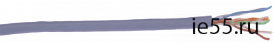 ITK Витая пара U/UTP кат.5E 4х2х24AWG LSZH фиолетовый (305м)