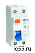 Устройство защитного отключения(УЗО) NL1-63 6kA 2P 63A 30mA тип AC (DB) (CHINT)