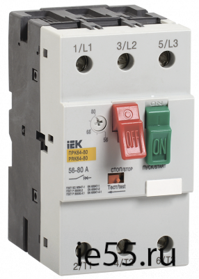 Пускатель ПРК64-63 In=64A Ir=40-63A Ue 660В IEK