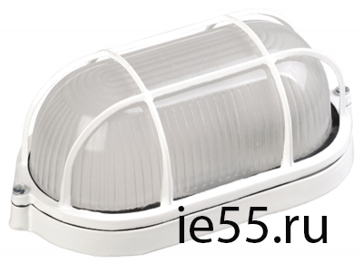 Светильник НПП1202 белый/овал с реш. 100Вт IP54  ИЭК
