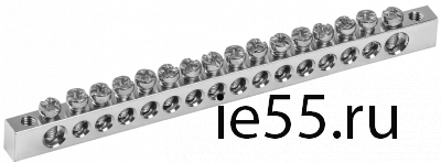 Шина PEN "земля-ноль" 6х9мм 16/2 Ni (16групп/креп. кр.) IEK