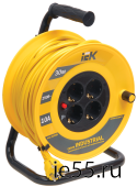 Катушка УК30 с т/з 4 места 2Р+PЕ/30м 3х1,0 мм2 "Industrial"