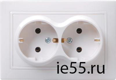 РС12-3-КБ Роз. 2мес. c з/к без з/ш 16А кер. КВАРТА бел. IEK