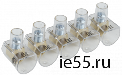 Зажим винтовой  концевой изолированный КЗВИ 16мм2 (5x1) IEK